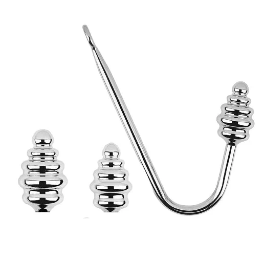 Anal GreatBenefit Ribbed 8826 Screw-in Hook Set 0628